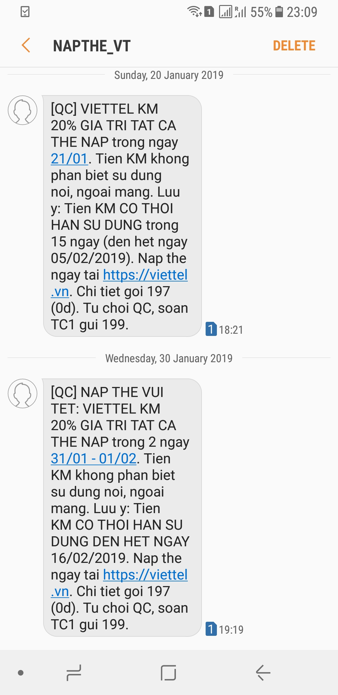 Viettel prepaid card advertisment