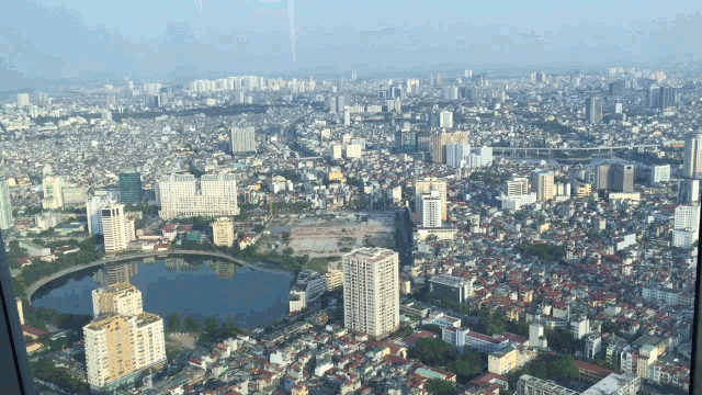View of lotte observation deck hanoi